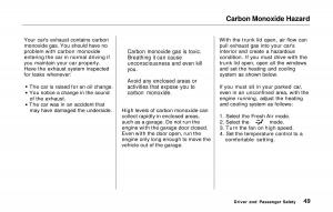 Honda-Prelude-V-5-owners-manual page 50 min