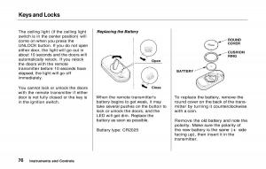 Honda-Prelude-V-5-owners-manual page 77 min