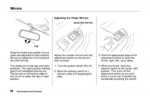 Honda-Prelude-V-5-owners-manual page 89 min