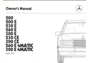 Mercedes-Benz-E-W124-owners-manual page 3 min