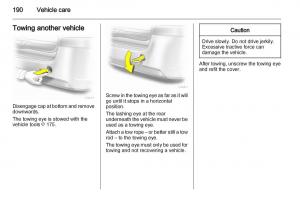 Opel-Zafira-B-owners-manual page 190 min