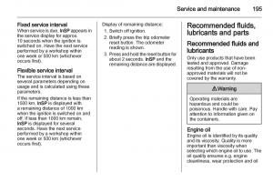 Opel-Zafira-B-owners-manual page 195 min