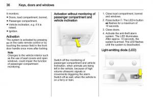 Opel-Zafira-B-owners-manual page 36 min