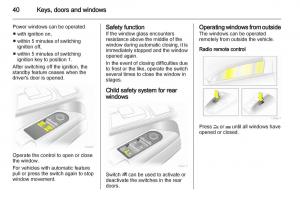 Opel-Zafira-B-owners-manual page 40 min