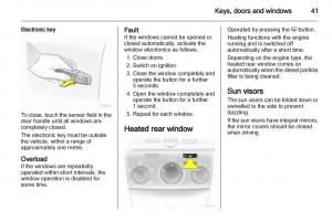 Opel-Zafira-B-owners-manual page 41 min