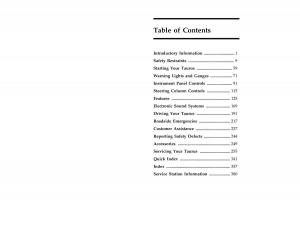 Ford-Taurus-III-3-owners-manual page 3 min