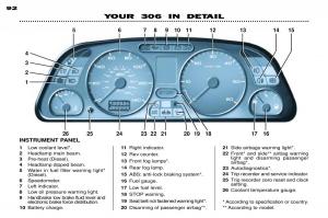 Peugeot-306-owners-manual page 117 min