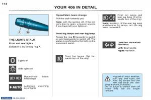 Peugeot-406-owners-manual page 18 min