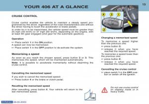 Peugeot-406-owners-manual page 28 min