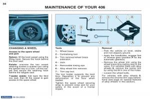 Peugeot-406-owners-manual page 57 min