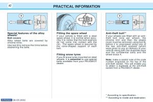 Peugeot-106-owners-manual page 85 min