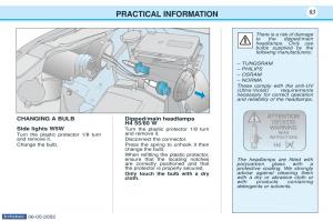 Peugeot-106-owners-manual page 86 min