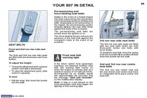 Peugeot-807-owners-manual page 70 min