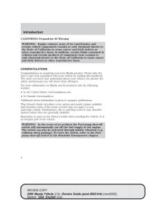 Mazda-Tribute-owners-manual page 4 min
