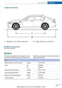 BMW-M5-F10-M-Power-owners-manual page 213 min