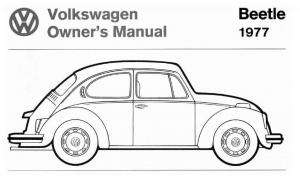 VW-Beetle-1977-Garbus-owners-manual page 1 min