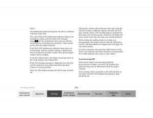Mercedes-Benz-E-Class-W210-owners-manual page 224 min