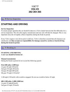 Volvo-262-264-265-owners-manual page 34 min