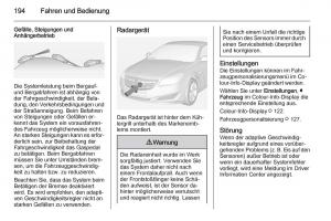 Opel-Insignia-Handbuch page 196 min