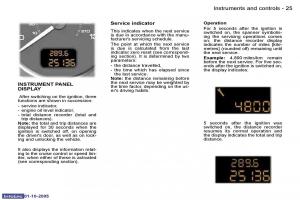 Peugeot-307-owners-manual page 25 min