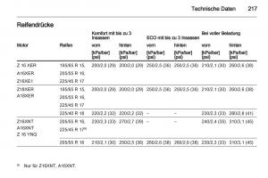 Opel-Zafira-B-Handbuch page 219 min