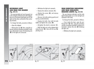 Alfa-Romeo-147-owners-manual page 217 min
