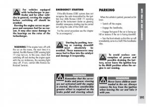 Alfa-Romeo-156-owners-manual page 192 min