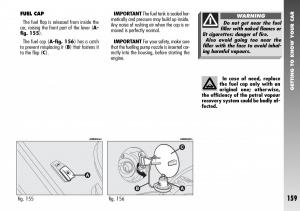 Alfa-Romeo-156-GTA-owners-manual page 160 min