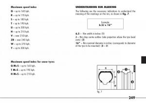Alfa-Romeo-166-owners-manual page 250 min