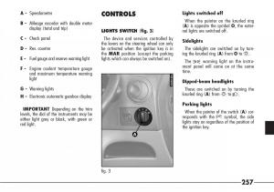 Alfa-Romeo-166-owners-manual page 258 min