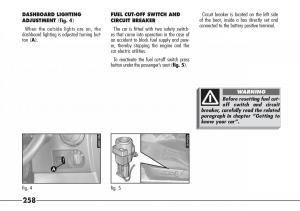 Alfa-Romeo-166-owners-manual page 259 min