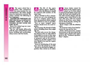 Alfa-Romeo-GT-owners-manual page 183 min