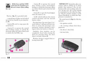 Lancia-Lybra-owners-manual page 19 min