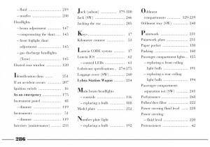 Lancia-Lybra-owners-manual page 287 min