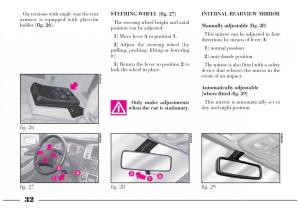 Lancia-Lybra-owners-manual page 33 min