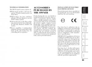Lancia-Ypsilon-owners-manual page 86 min