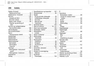 Opel-Karl-Bilens-instruktionsbog page 207 min