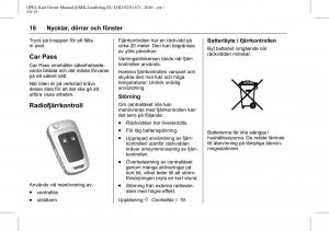 Opel-Karl-instruktionsbok page 19 min