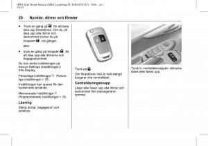 Opel-Karl-instruktionsbok page 21 min