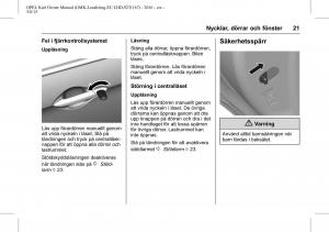 Opel-Karl-instruktionsbok page 22 min
