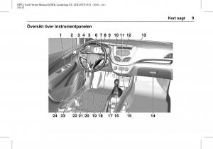 Opel-Karl-instruktionsbok page 10 min