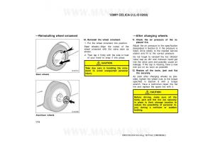 Toyota-Celica-VII-7-owners-manual page 174 min