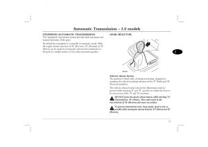 Rover-45-owners-manual page 77 min