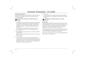 Rover-45-owners-manual page 78 min