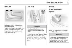 Opel-Agila-B-owners-manual page 21 min