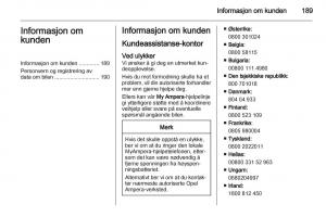 Opel-Ampera-bruksanvisningen page 191 min