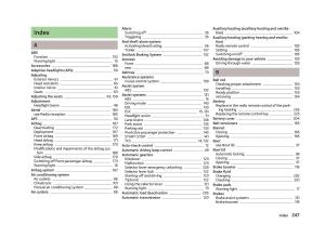 Skoda-Octavia-III-3-owners-manual page 249 min