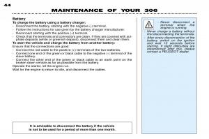 Peugeot-306-Break-PH3-owners-manual page 116 min