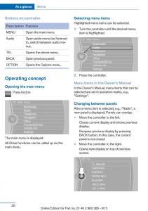 BMW-X3-F25-owners-manual page 24 min