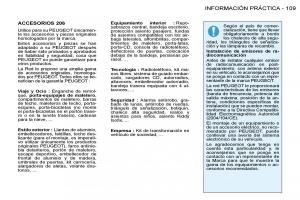 Peugeot-206-manual-del-propietario page 116 min